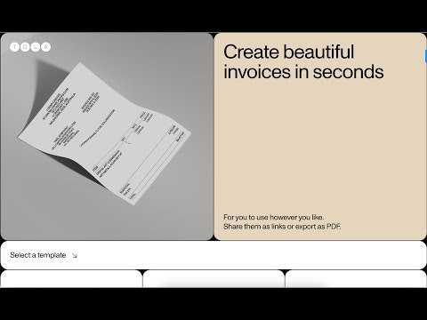 startuptile Invoice Builder by Tola-Create beautiful invoices in seconds