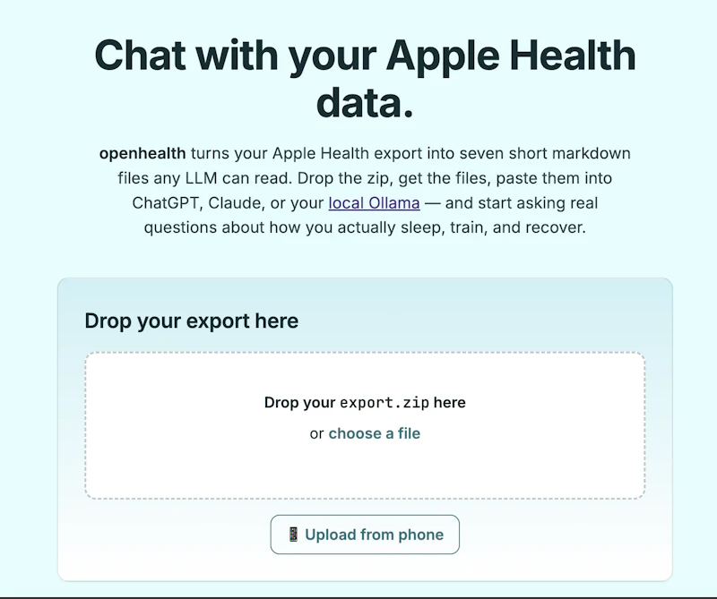 Open Health — Unlock Your Apple Health screenshot 1