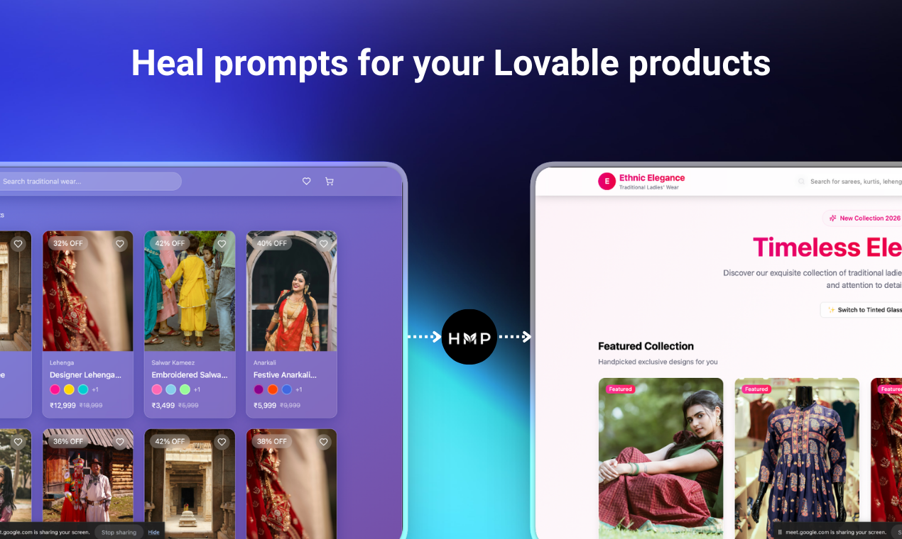 Heal My Prompt - Screenshot 3 showing product features and functionality