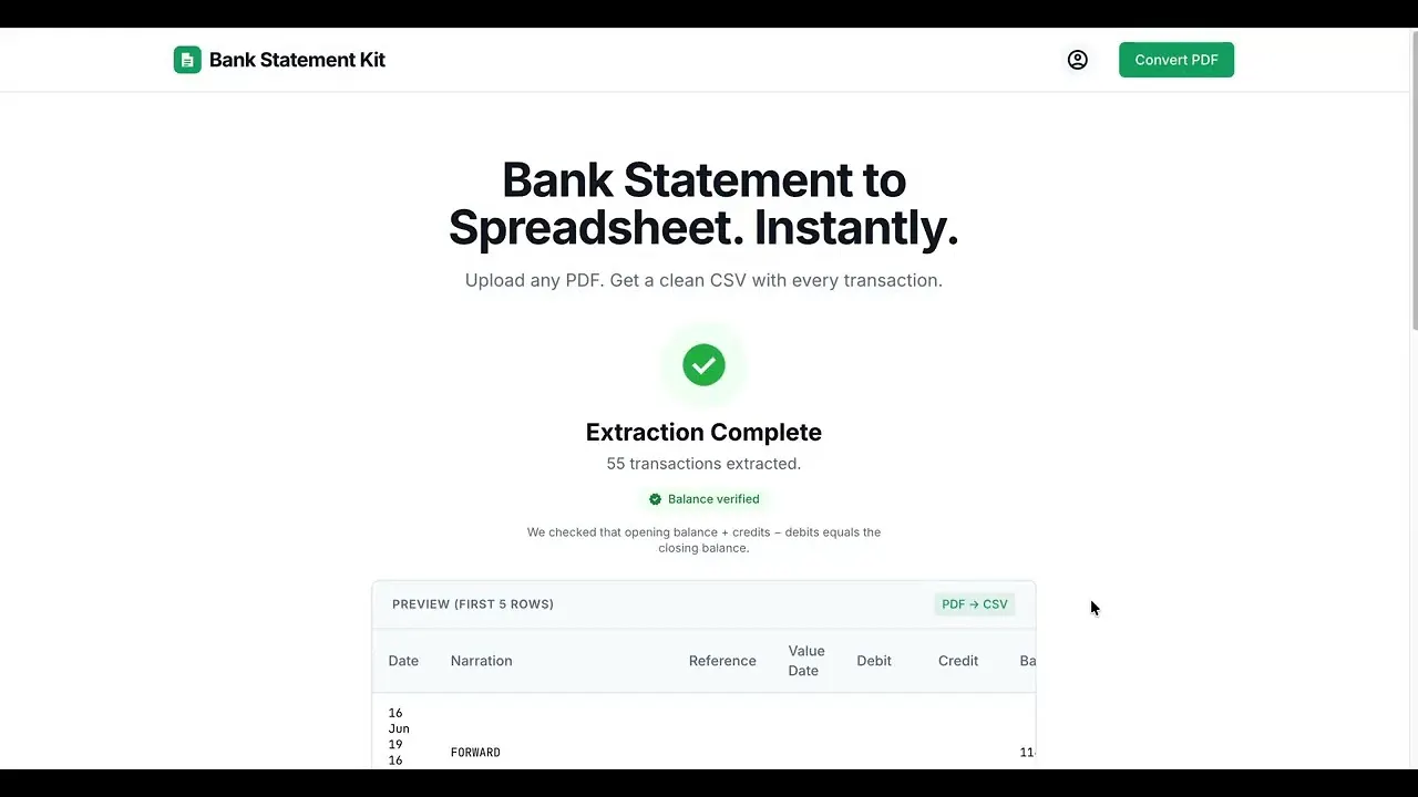 Bank Statement Kit  gallery image