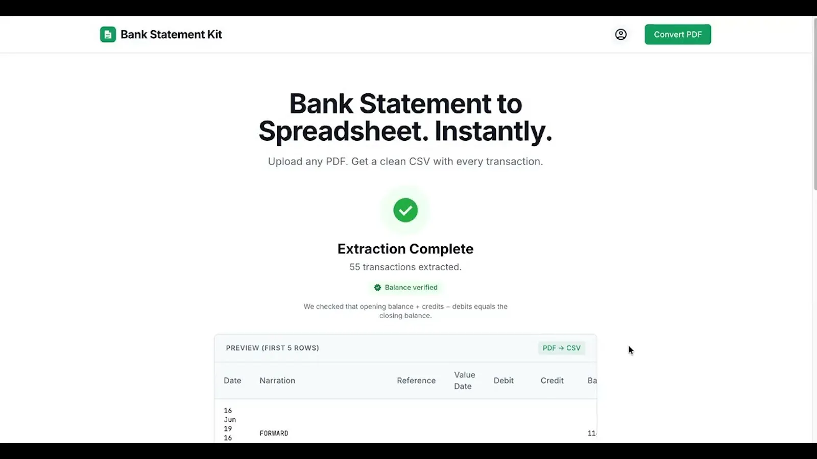 Bank Statement Kit  screenshot 1 (video preview)