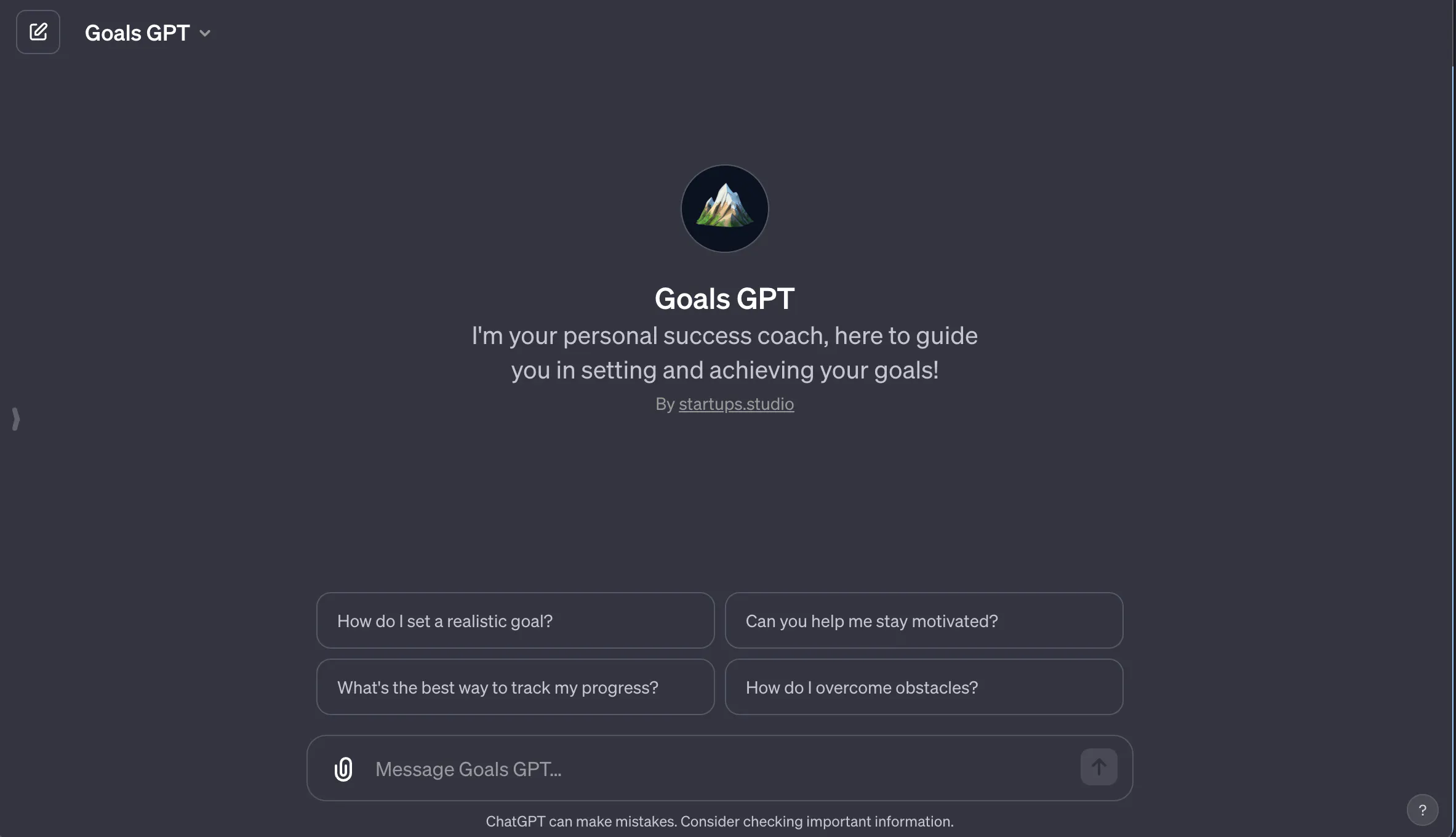 Goals GPT gallery image