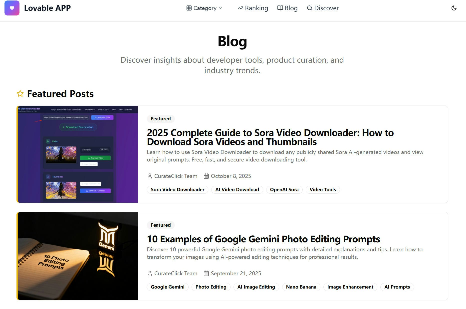 Lovable App gallery image