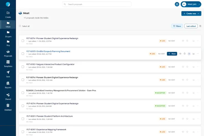 WeekMate Proposals screenshot 2