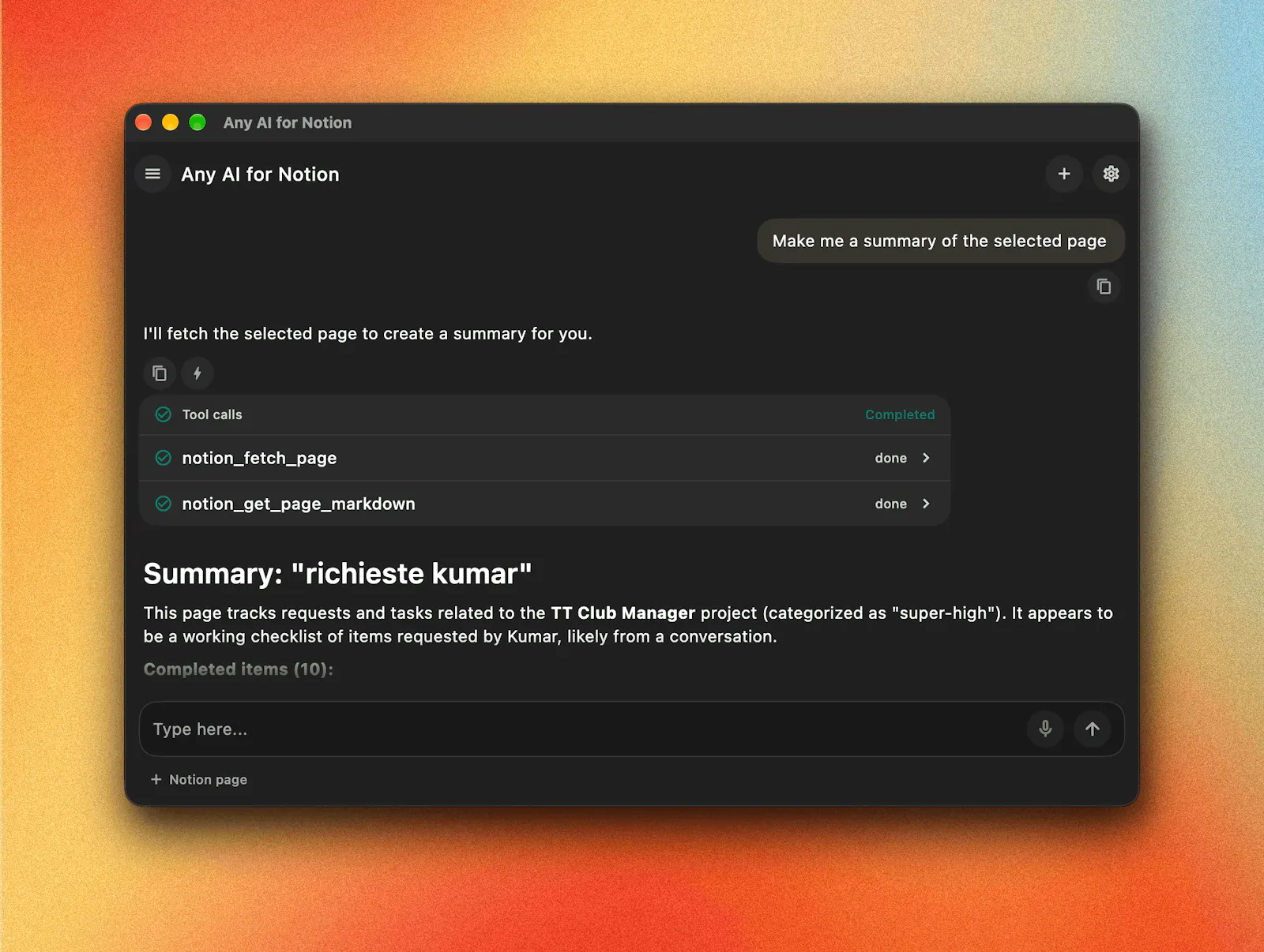 Any AI for Notion screenshot 3