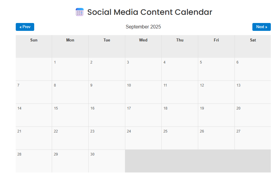 Media Kalendar Media Sosial Pintar - Rancang, buat dan hantar kandungan dengan mudah, semuanya di satu tempat! 3