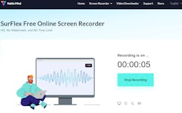 SurFlex Free Online Screen Recorder media 3