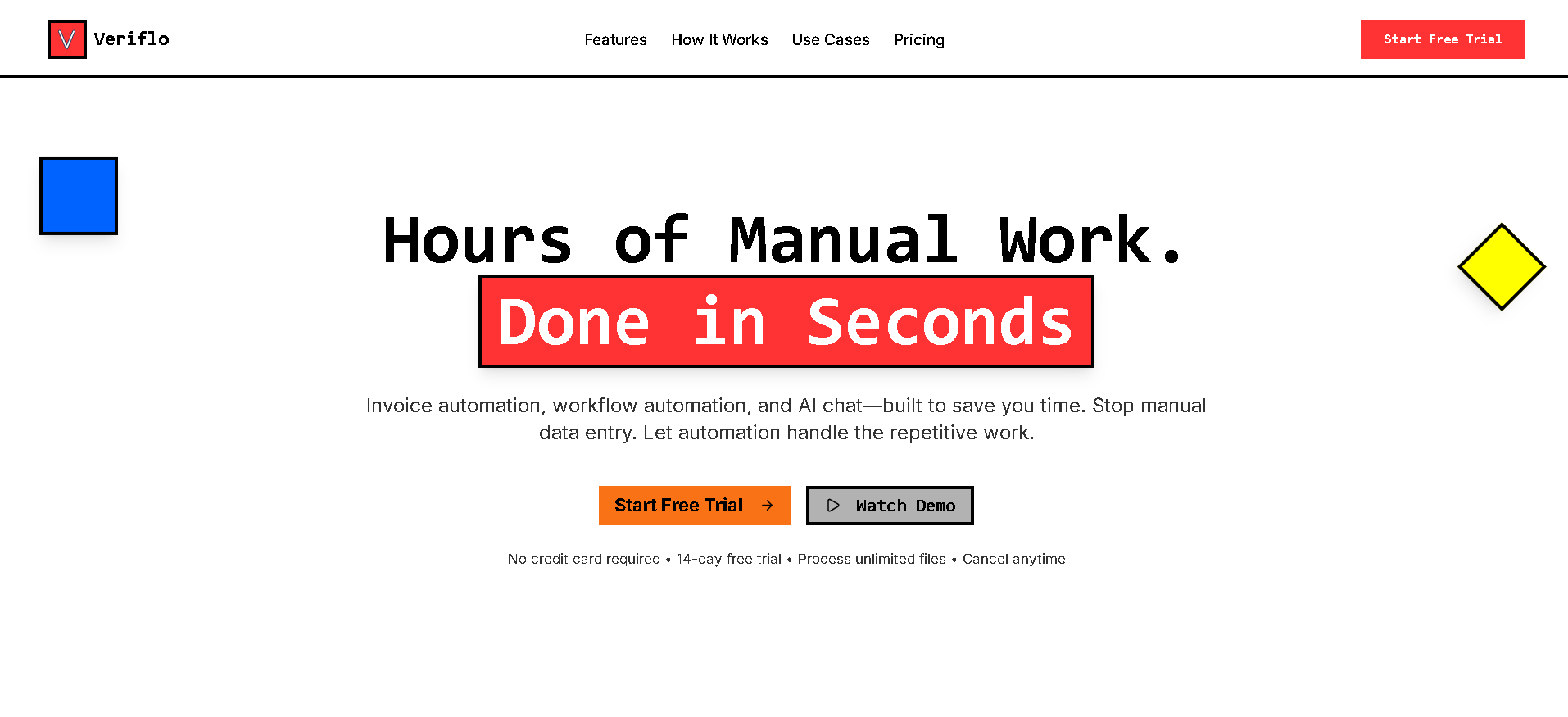 Veriflo - Main product screenshot demonstrating key features and user interface