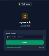 CryptVault — Encrypted Secrets Manager gallery image