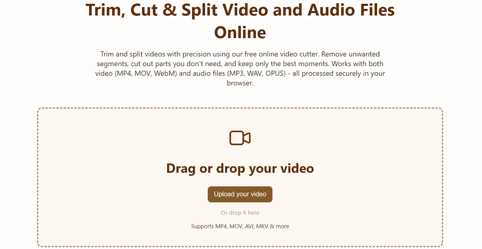Video Splitter screenshot 1