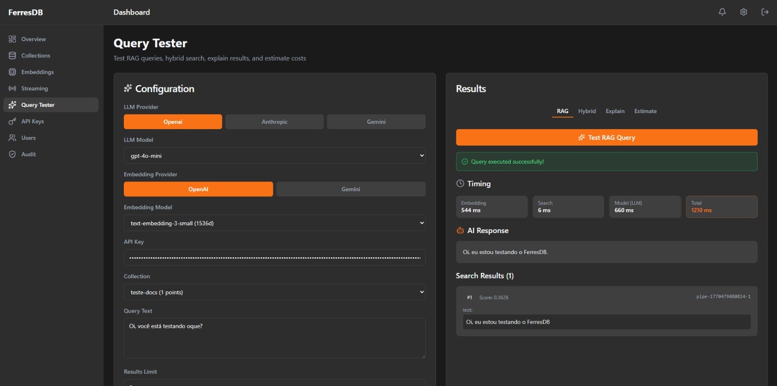 FerresDB gallery image