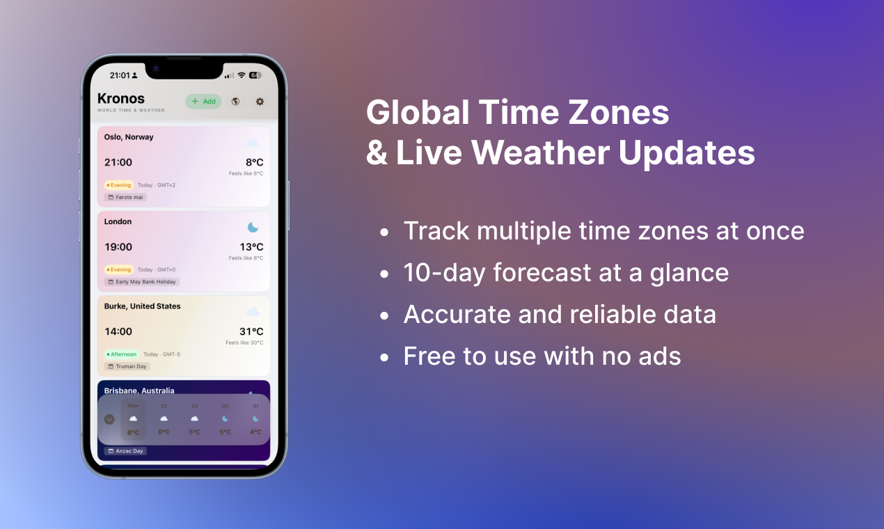 Kronos World Time & Weather gallery image