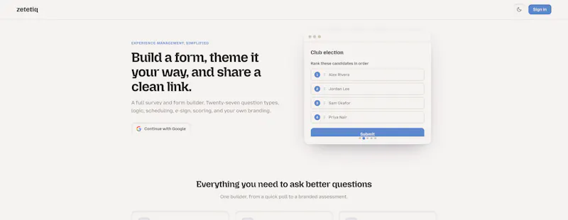 zetetiq: experience management screenshot 3