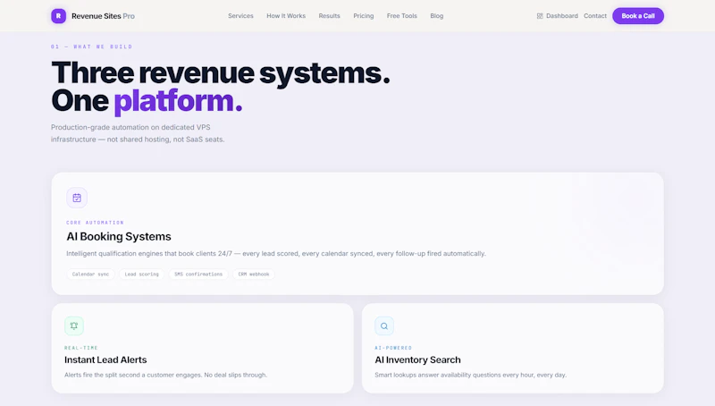 Revenue Sites Pro screenshot 2