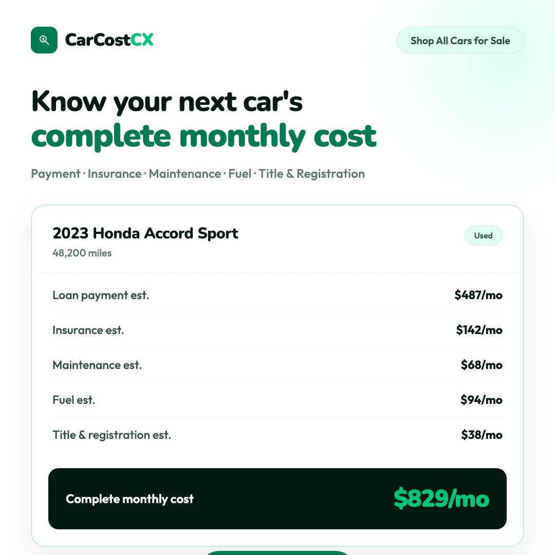 CarCostCX gallery image