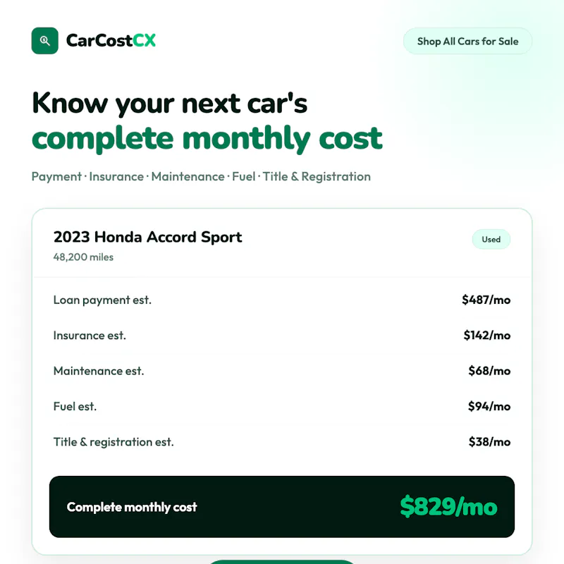 CarCostCX screenshot 1