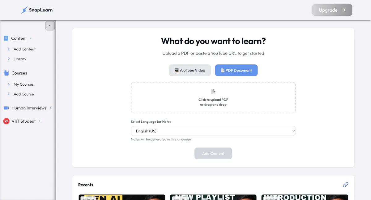 SnapLearn
