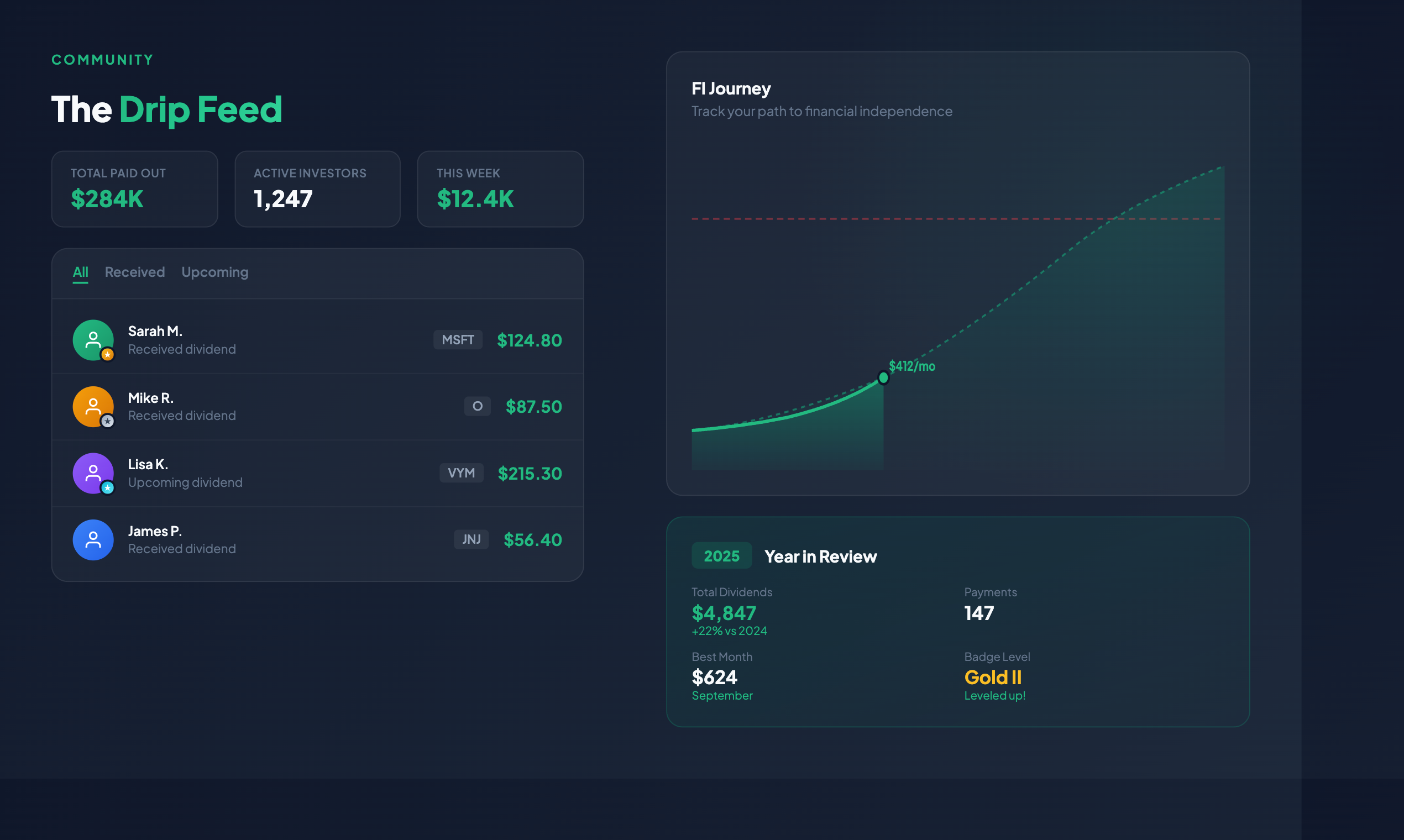 DripWealth - Screenshot 5 showing product features and functionality