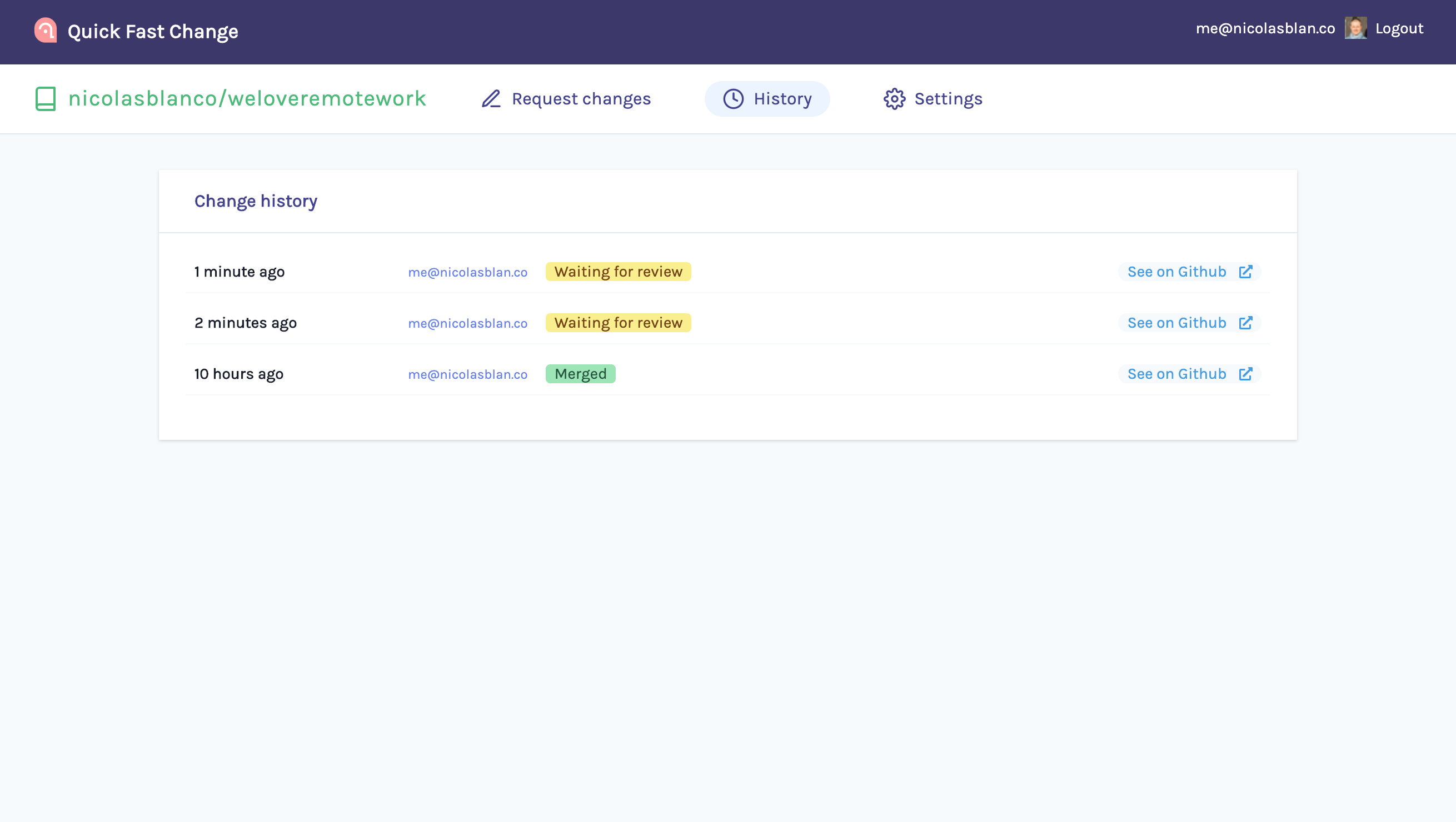 QuickFastChange gallery image