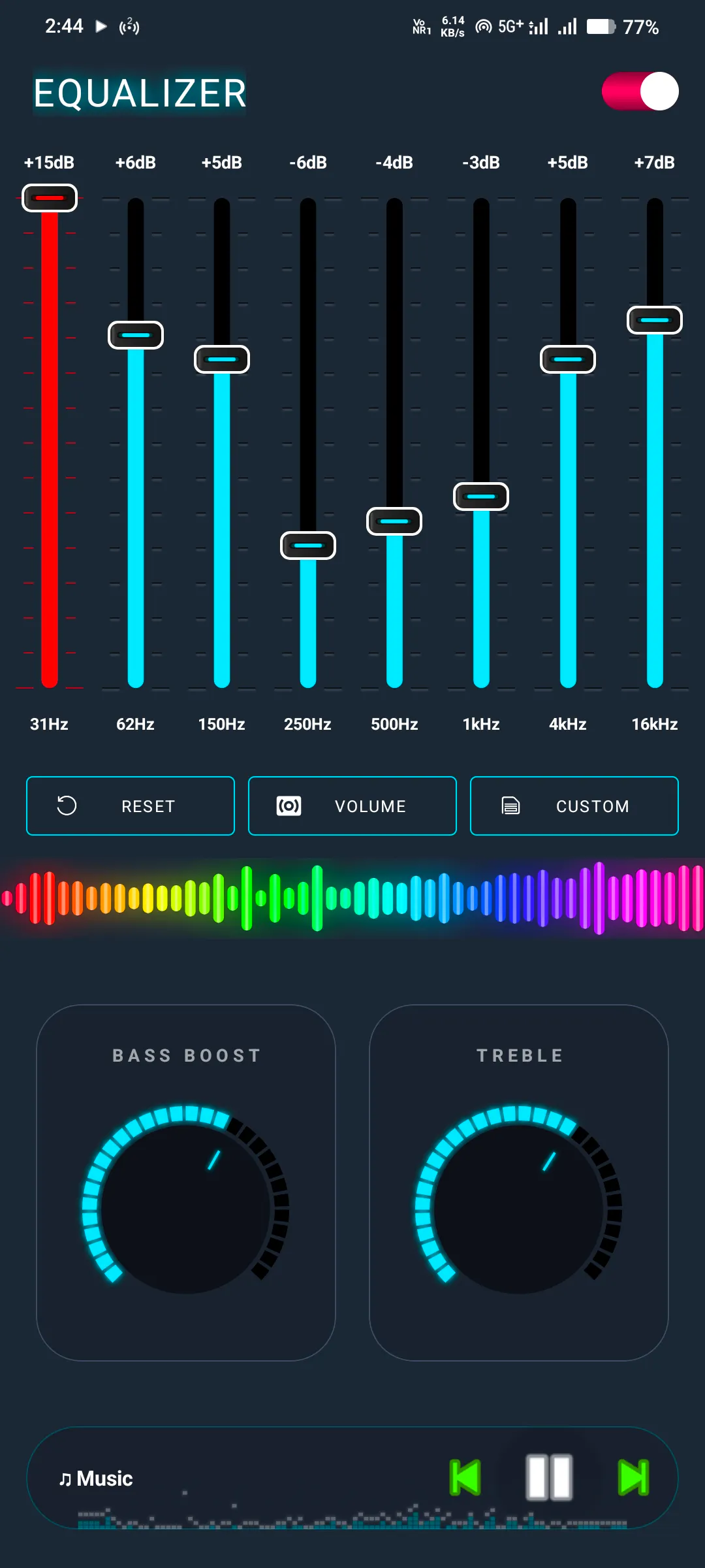 Bass Booster & Equalizer Pro App 제품 배너