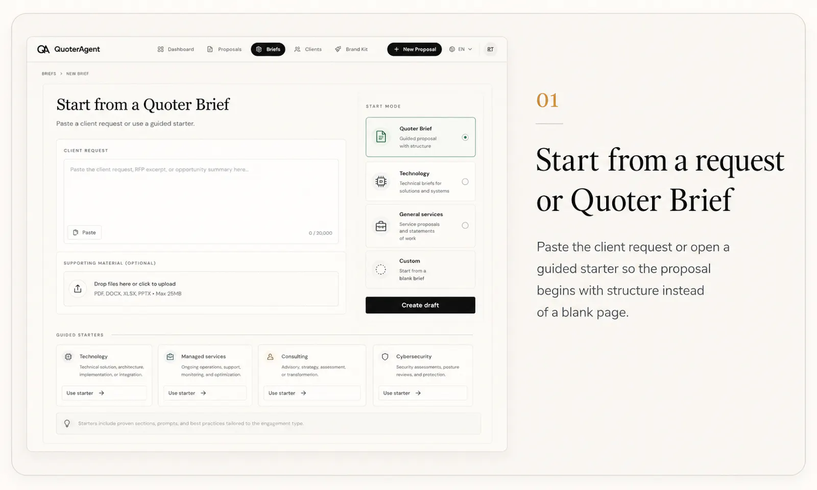 QuoterAgent screenshot 2