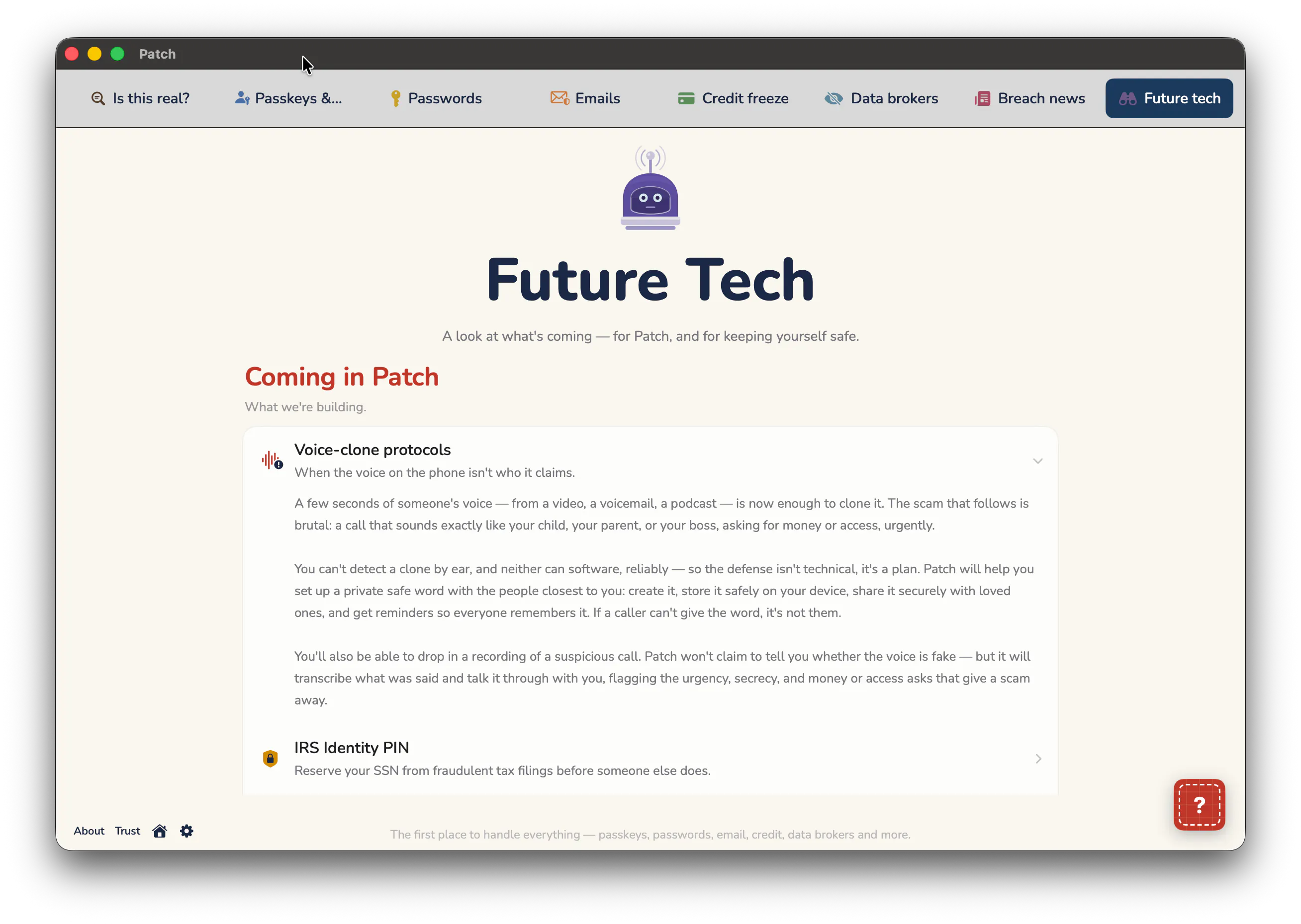 Patch — Your Security Center gallery image