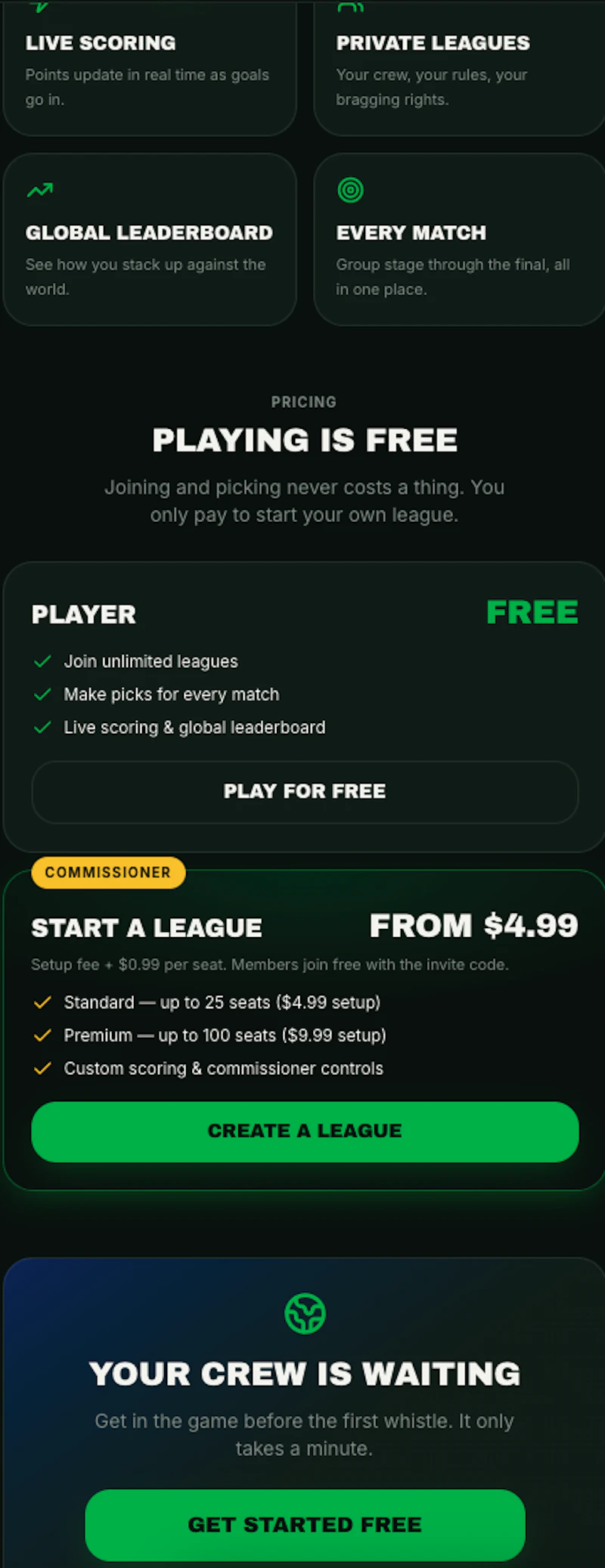 WorldPicks2026 - 2026 World Cup Pick'em  screenshot 3