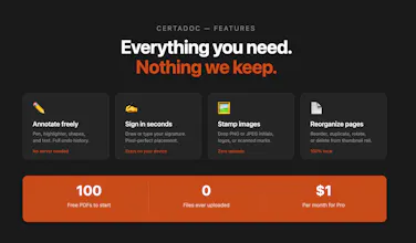 CertaDoc — Edit PDFs in Browser No Cloud gallery image