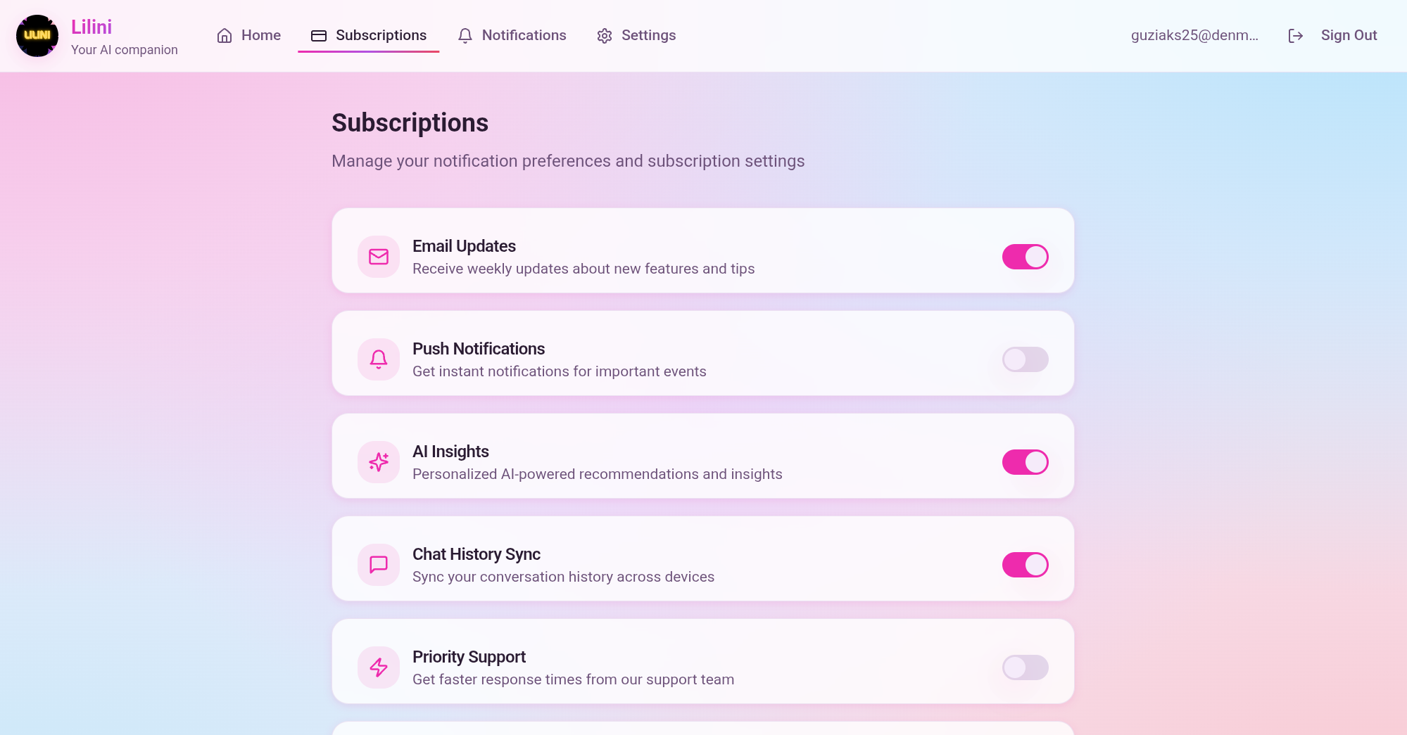 Lilini ai - Screenshot 4 showing product features and functionality
