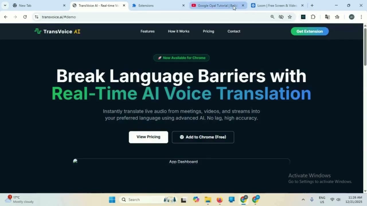 TransVoice AI Chrome Browser gallery image