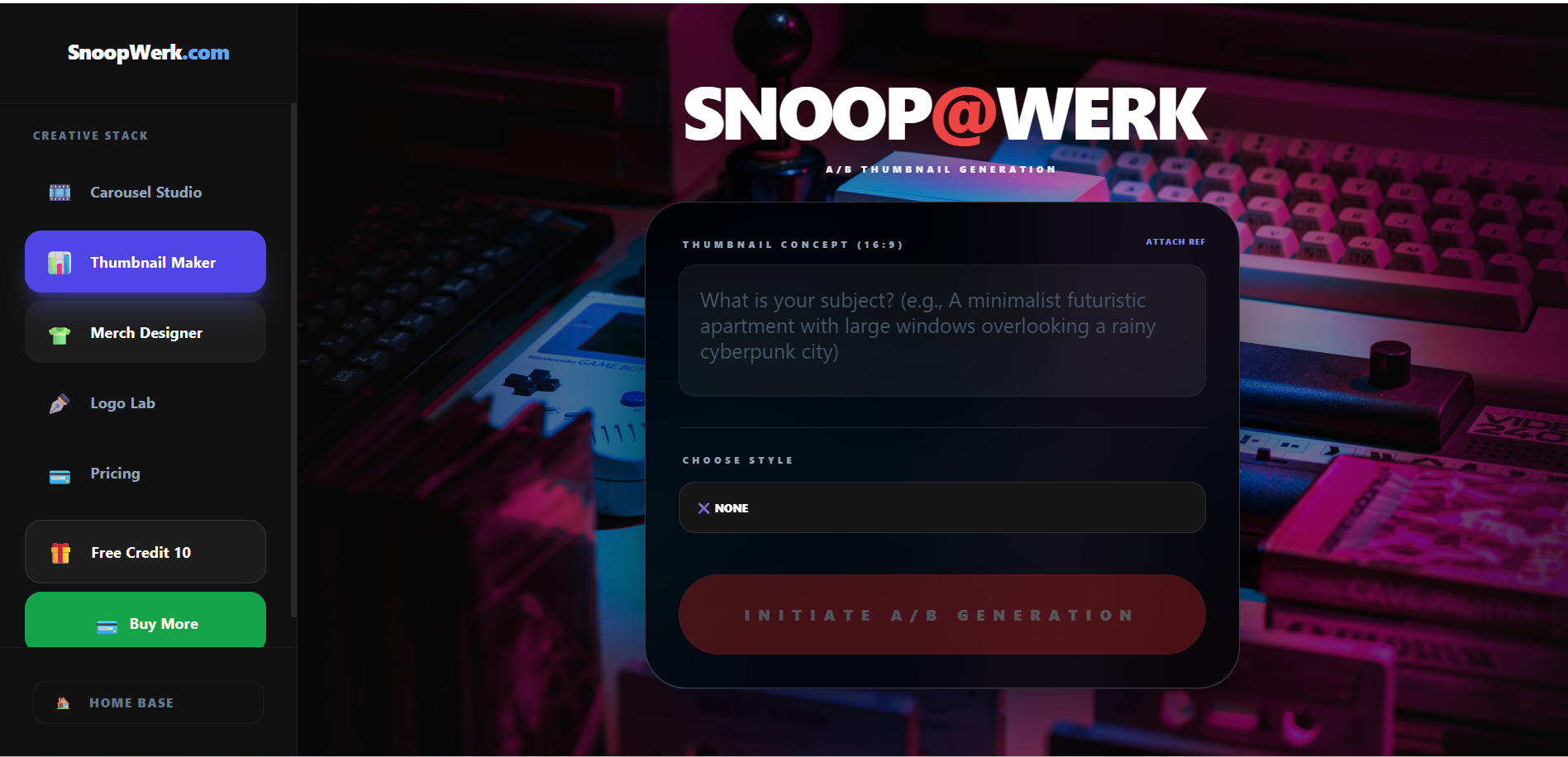 Snoopwerk - Screenshot 3 showing product features and functionality