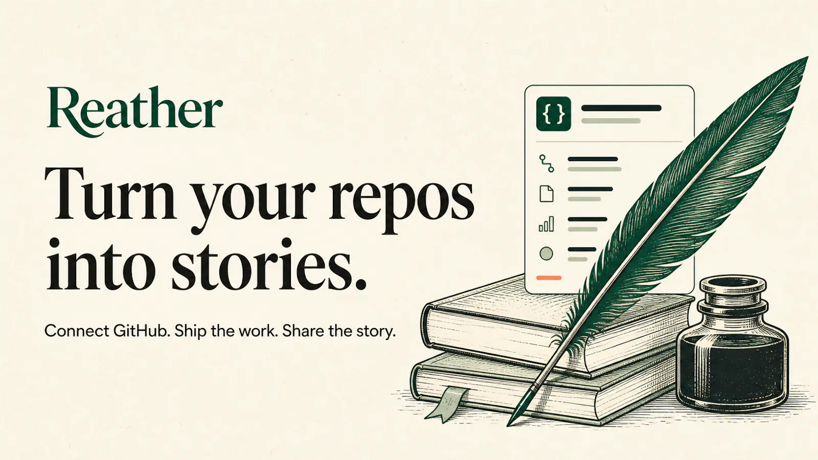 Reather,  Turn your repos into stories screenshot 1