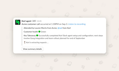 Slack Feature Request Agent