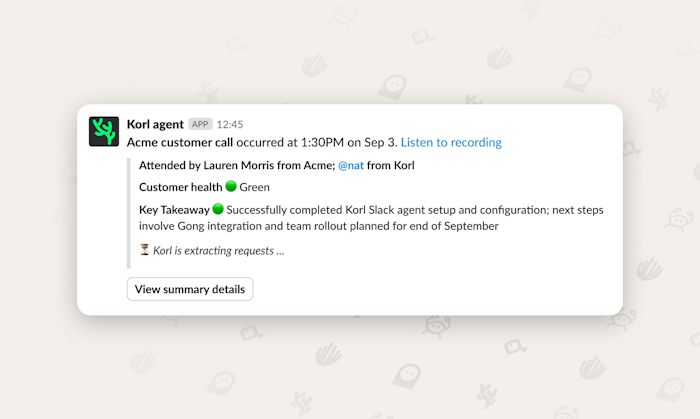 Slack Feature Request Agent产品图