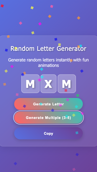 Random Letter Generator gallery image