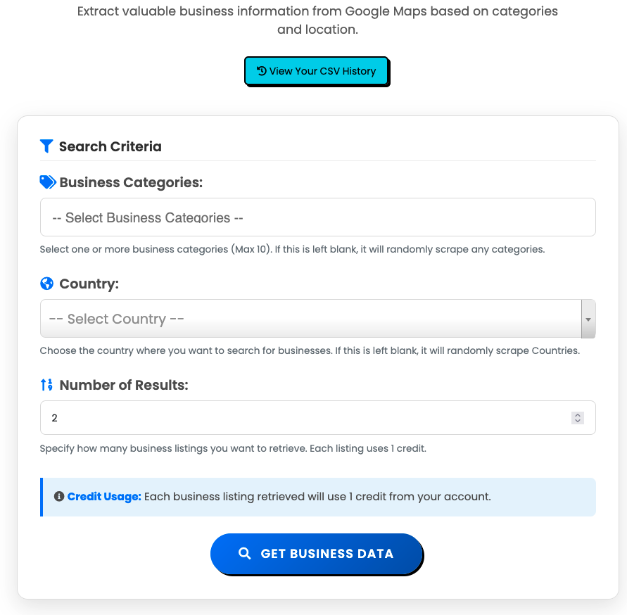 Media Gfastscraper - Ekstrak Data Perniagaan Peta Google dalam beberapa minit 2