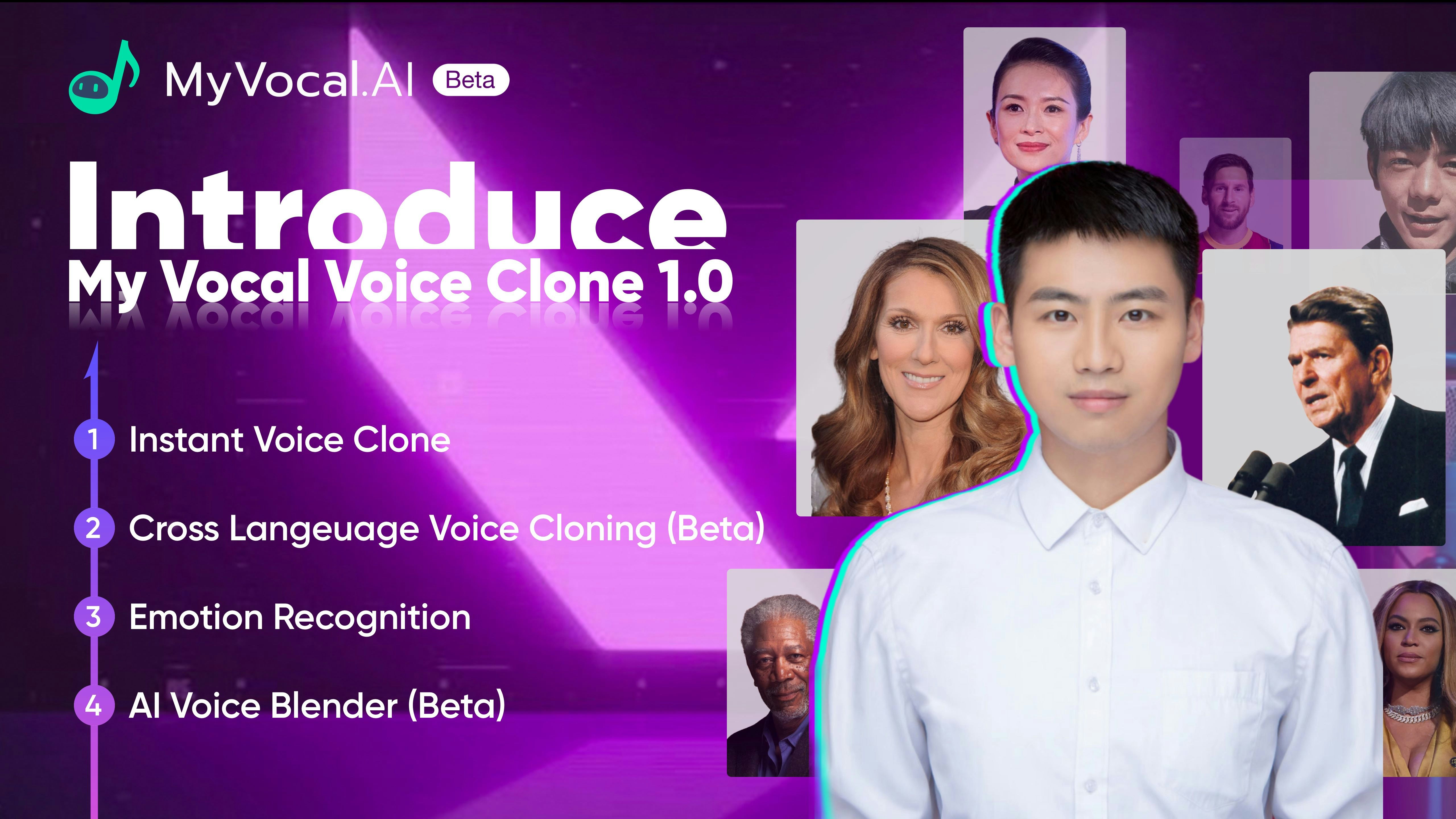Mídia 3 de MyVocal Voice Synthesizer - Clone de voz instantânea e cruzada, canto de voz clonada