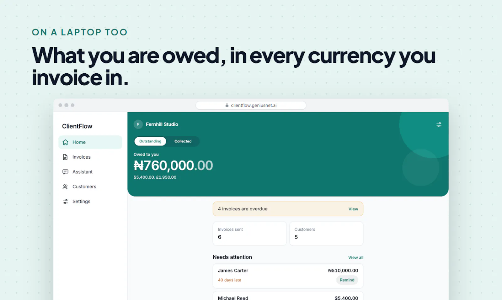 ClientFlow Invoice screenshot 2
