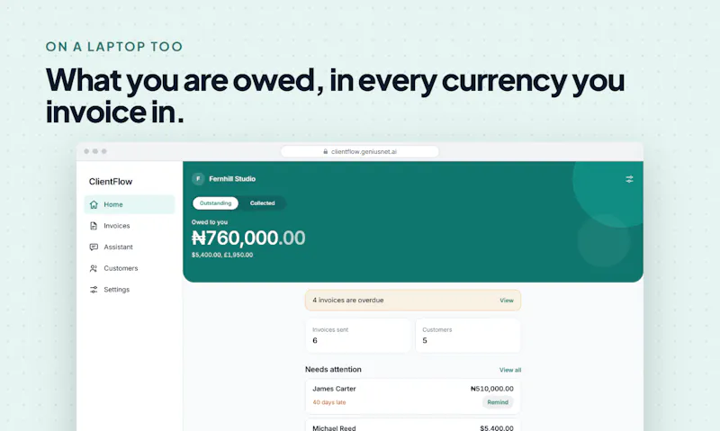 ClientFlow Invoice screenshot 2
