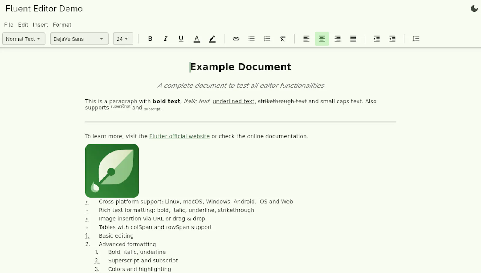 Fluent Editor screenshot 1