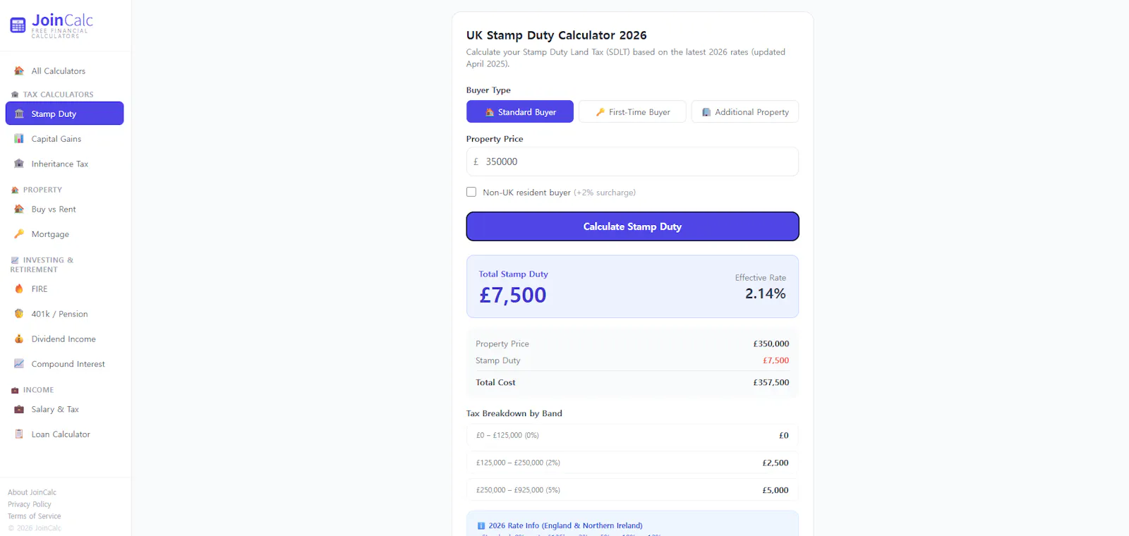 JoinCalc screenshot 1