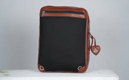 Convertable Leather Laptop Backpack media 2
