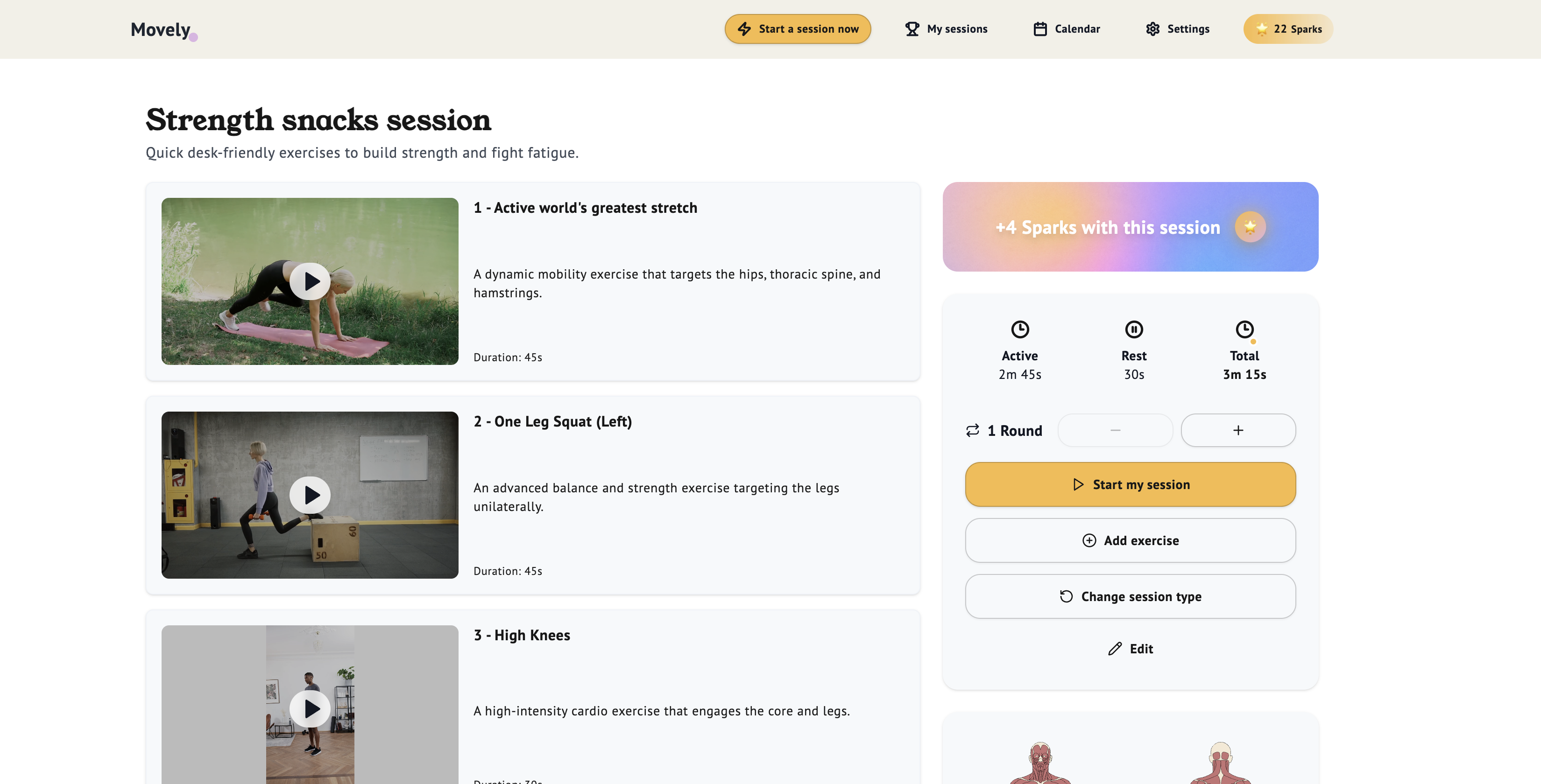 Movely - Screenshot 2 showing product features and functionality