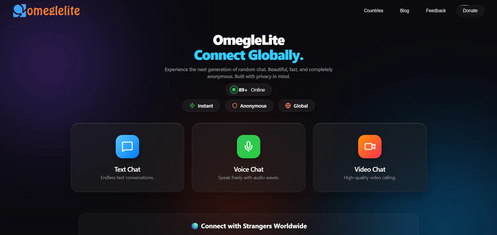 OmegleLite screenshot 1