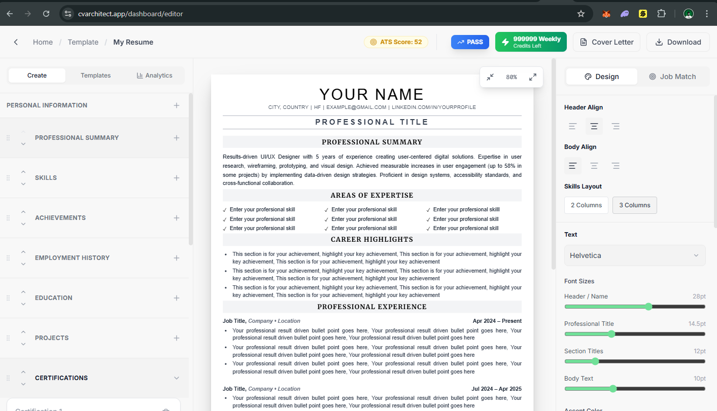 CV Architect gallery image