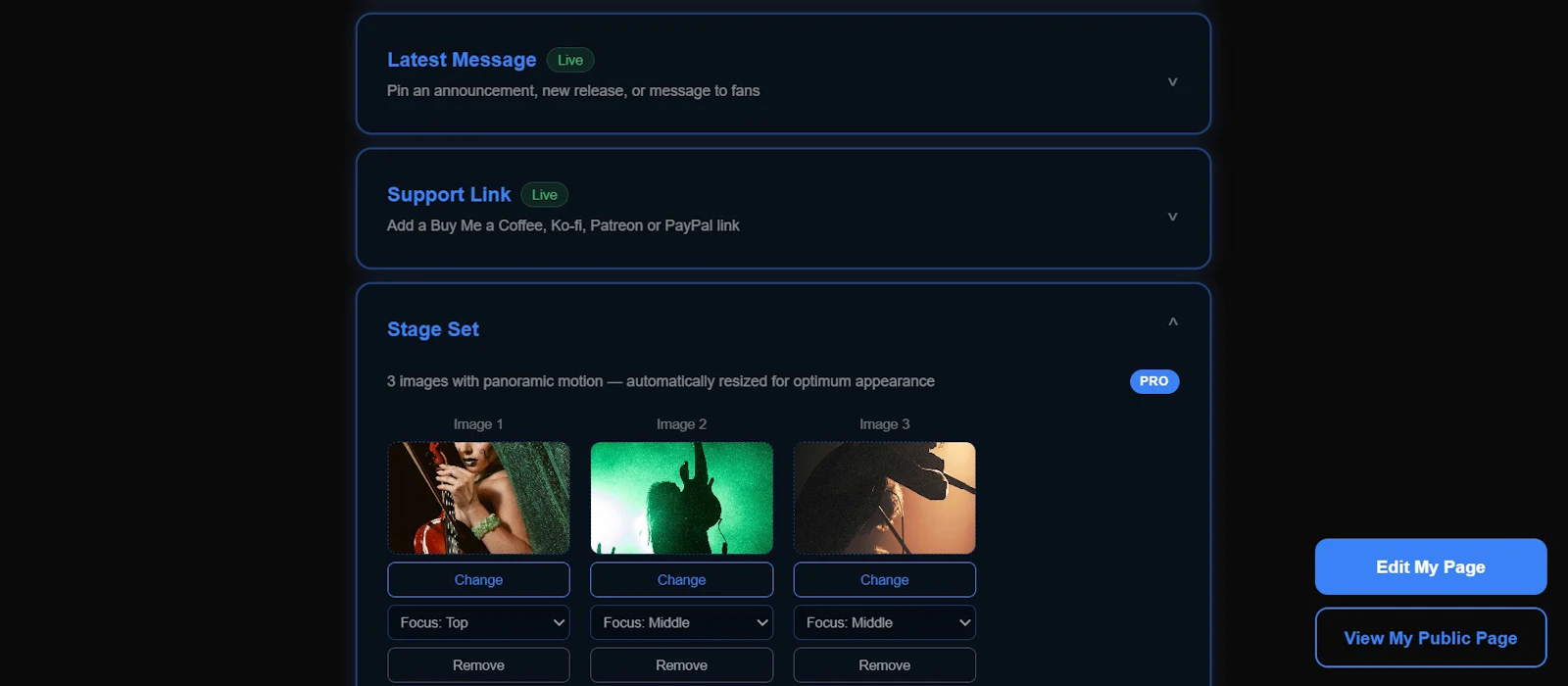 Gigpage screenshot 6