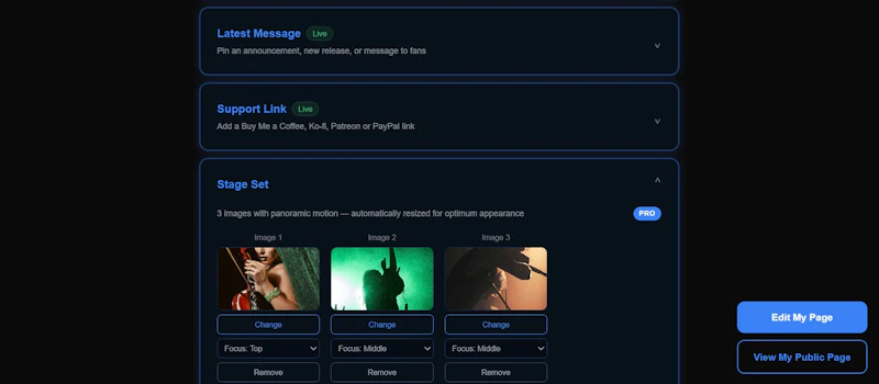 Gigpage screenshot 6