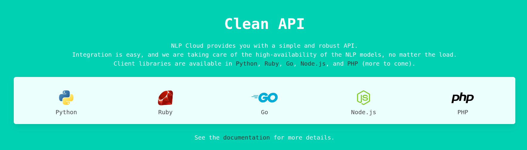 NLP Cloud gallery image