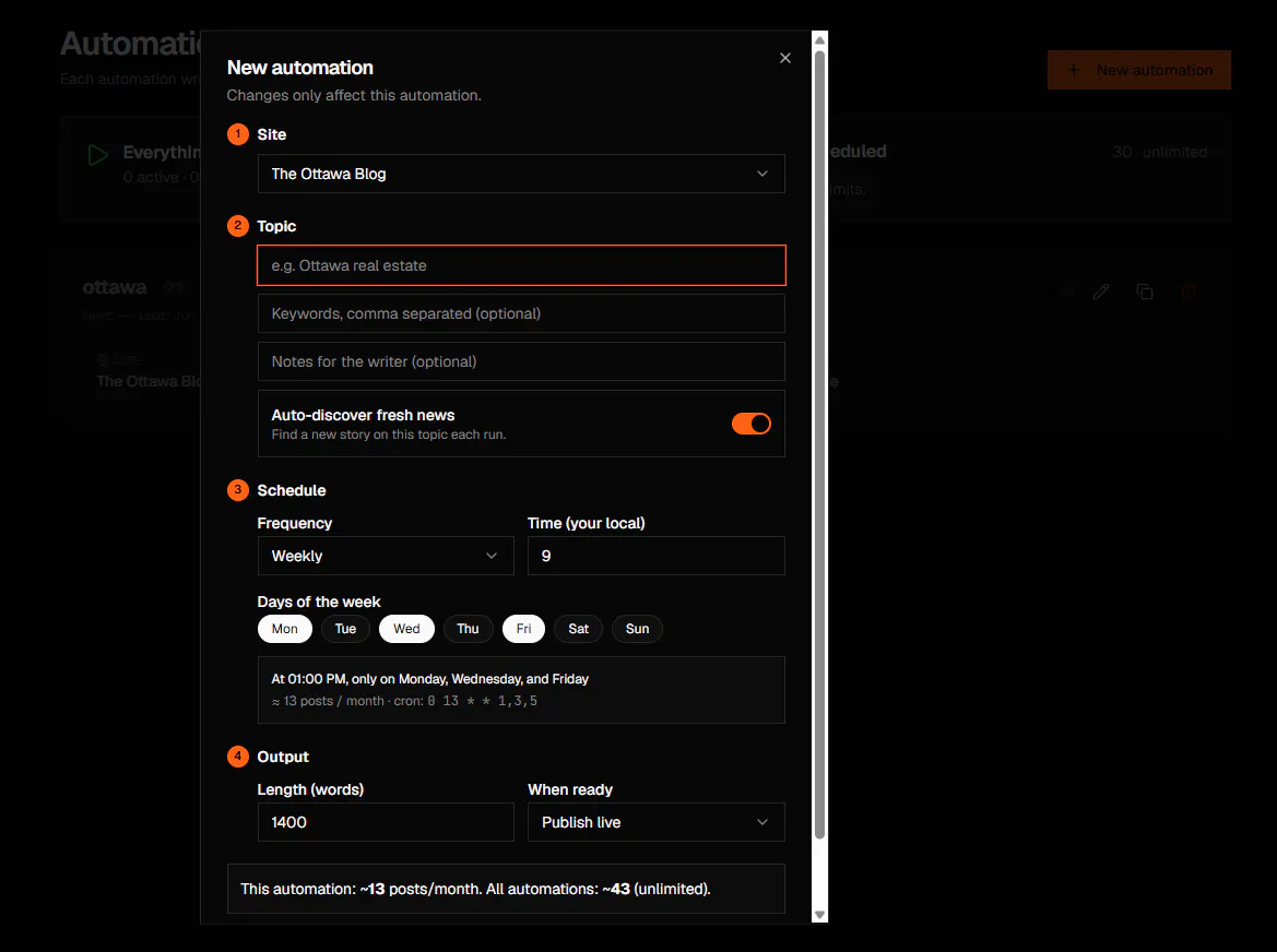 Blog on what’s trending. Automatically. gallery image