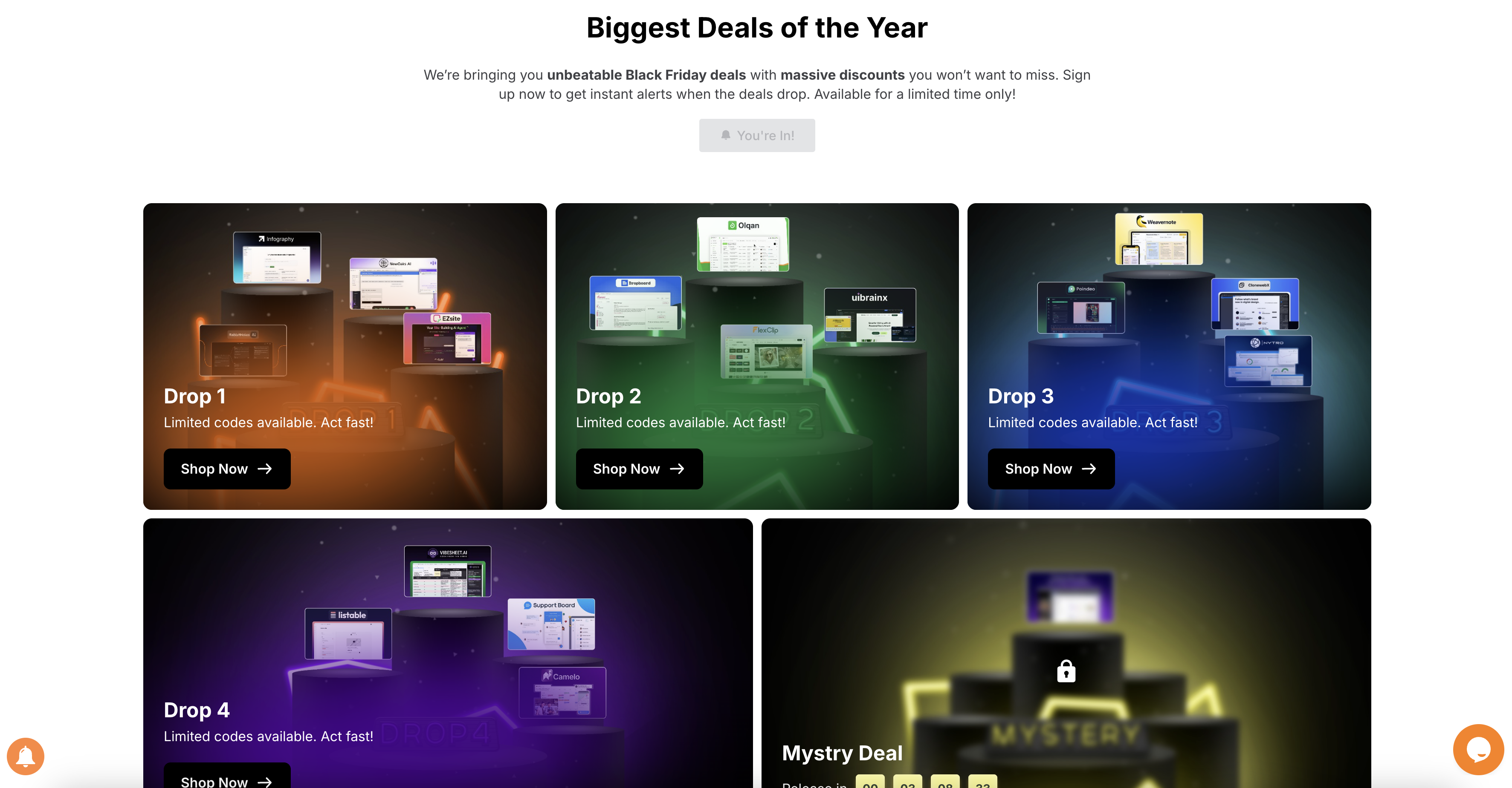 Product Canyon - Black Friday Event - Screenshot 3 showing product features and functionality